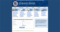 Desktop Screenshot of governmentregistry.org